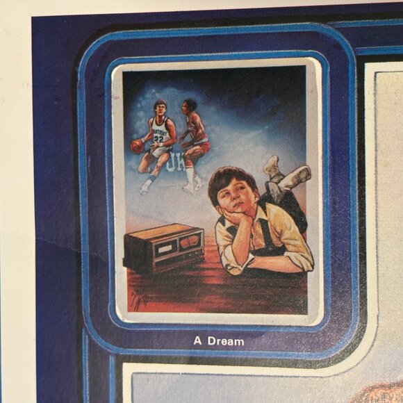 Vintage Kentucky Wildcats 82-83 Basketball Schedule Calendar Poster Twin Towers - Picture 7 of 16